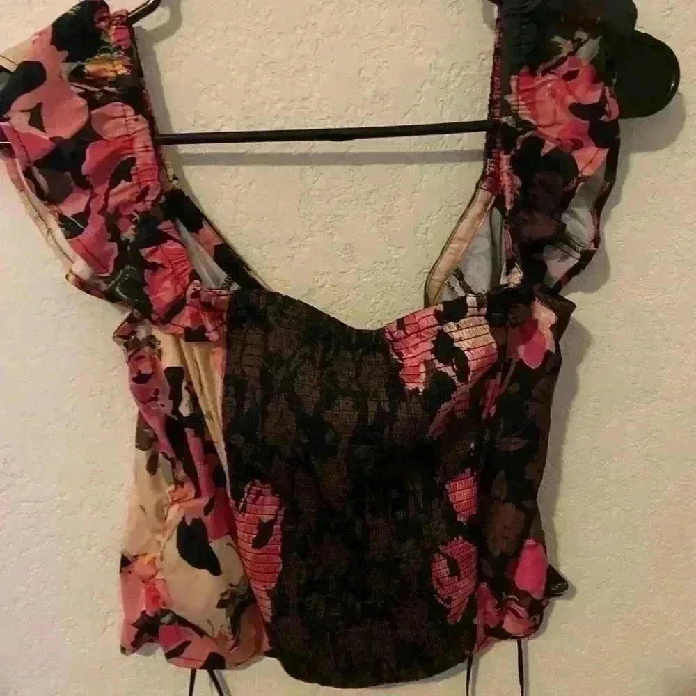 Free People Mimi Off The Shoulder Retro Combo Top Size S